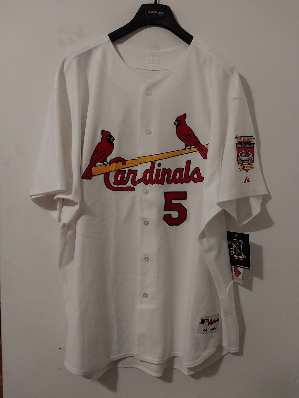 Majestic Vtg. Authentic St. Louis Cardinals Albert Pujols Size 58 "Final Season